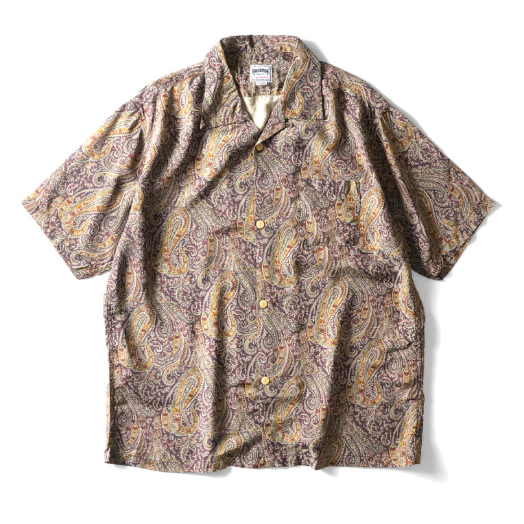 HOUSTON / ヒューストン 41172 ×LIBERTY ALOHA  SHIRT (PAISLEY) / アロハシャツ -全3色-の画像