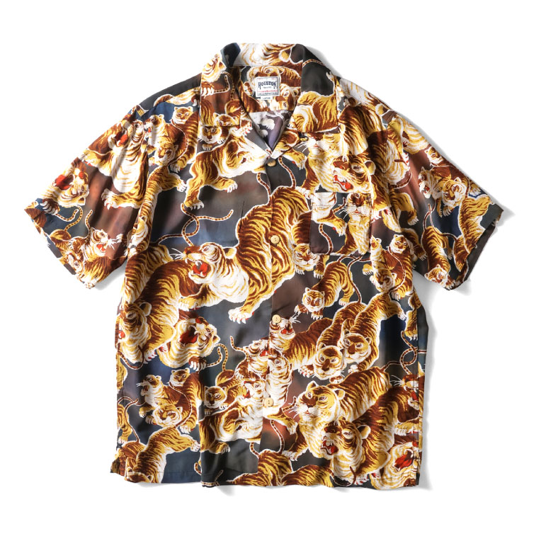 HOUSTON / ヒューストン 41173 GRADATION ALOHA  SHIRT / グラデーションアロハシャツ -全3色-の画像