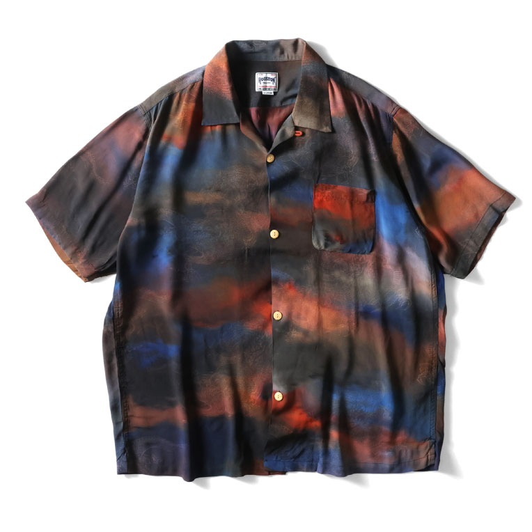 HOUSTON / ヒューストン 41173 GRADATION ALOHA  SHIRT / グラデーションアロハシャツ -全3色-の画像
