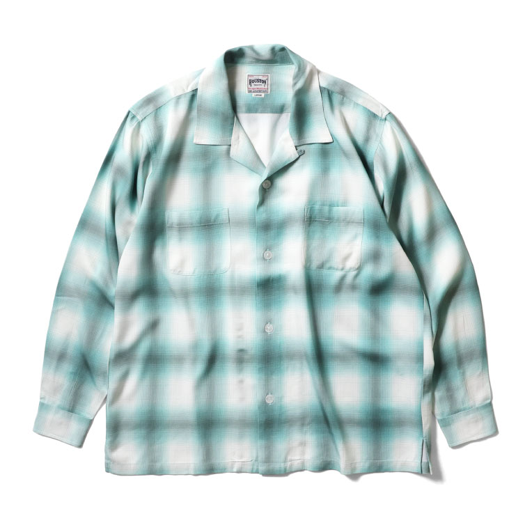 HOUSTON（ヒューストン） 41188 OMBRE CHECK L/S SHIRT / オンブレ