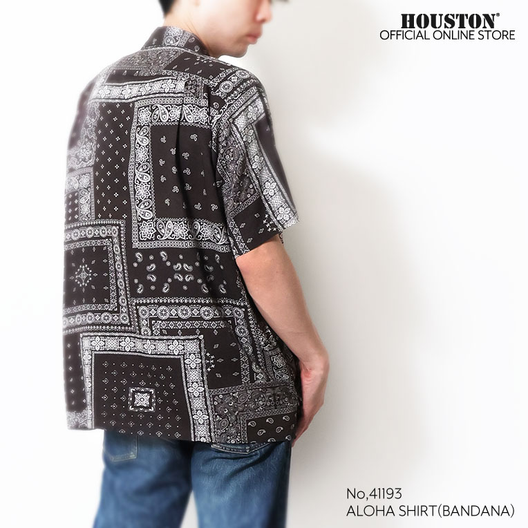 アロハ HOUSTON / ヒューストン 41193 ALOHA SHIRT (BANDANA) / アロハシャツ