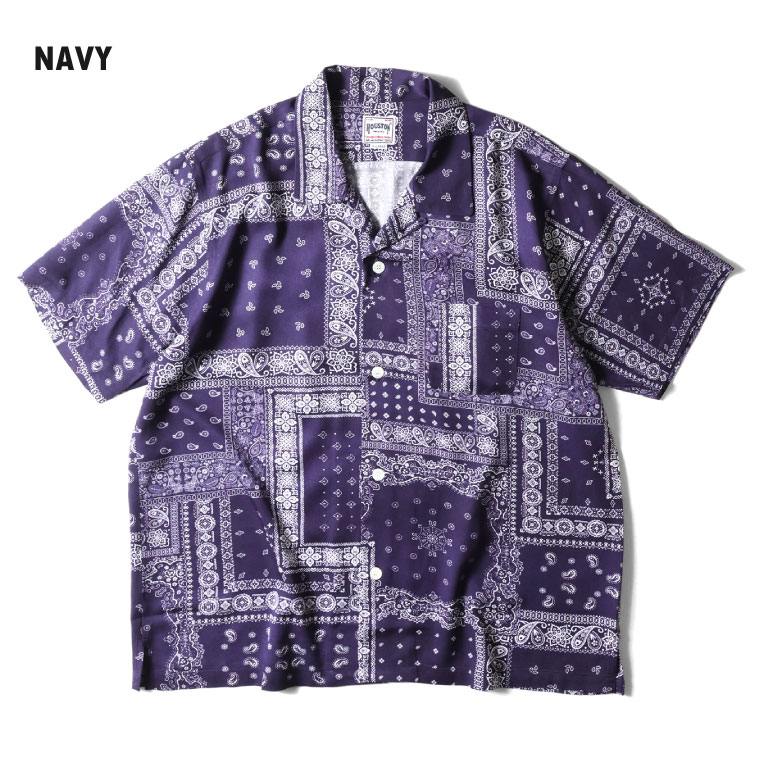 HOUSTON / ヒューストン 41193 ALOHA SHIRT (BANDANA) / アロハシャツ