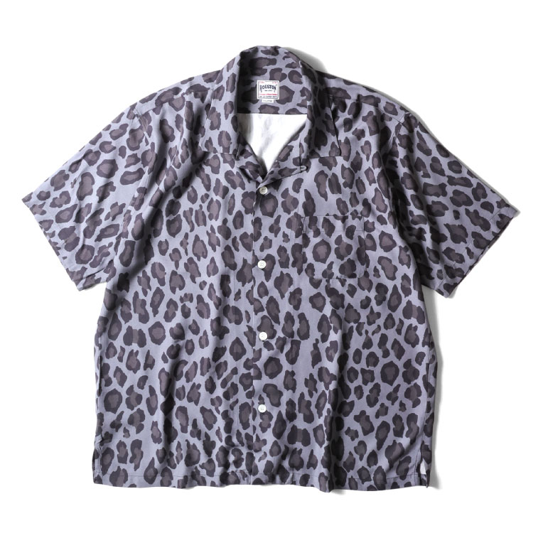 HOUSTON / ヒューストン 41195 ALOHA SHIRT (LEOPARD) アロハ