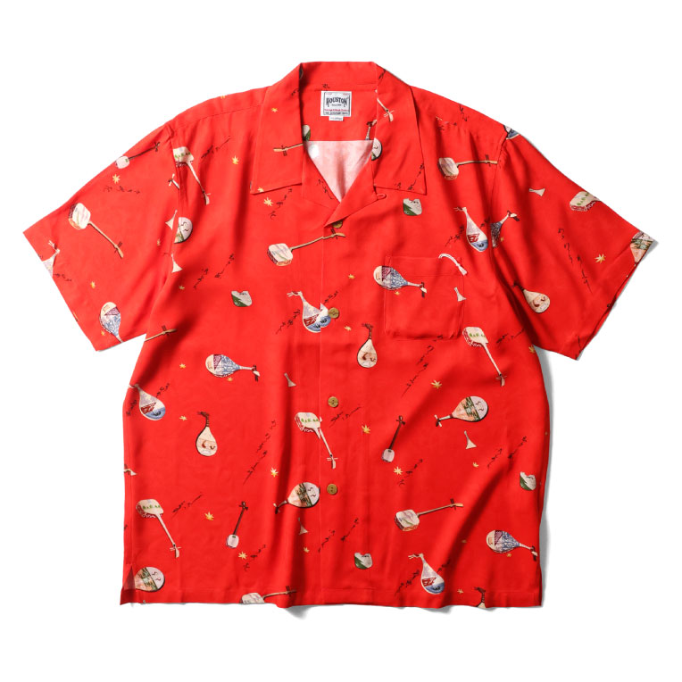 HOUSTON / ヒューストン 41202 ALOHA  SHIRT (和楽器) / アロハシャツ -全3色- | HOUSTON | 03