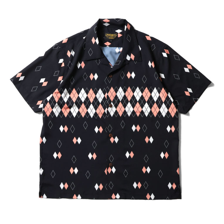 UNIVERD72 / ユニバード72 41235 DRY ALOHA SHIRT (ARGYLE) アロハ