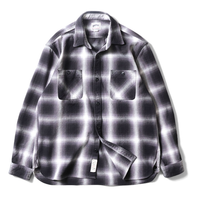 HOUSTON（ヒューストン） 41252 OMBRE CHECK VIYELLA SHIRT / オン