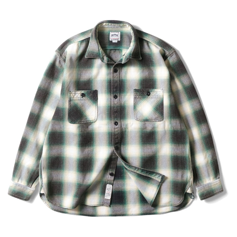 HOUSTON（ヒューストン） 41252VW VINTAGE OMBRE CHECK VIYELLA SHIRT