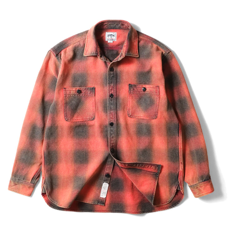 HOUSTON（ヒューストン） 41252VW VINTAGE OMBRE CHECK VIYELLA SHIRT