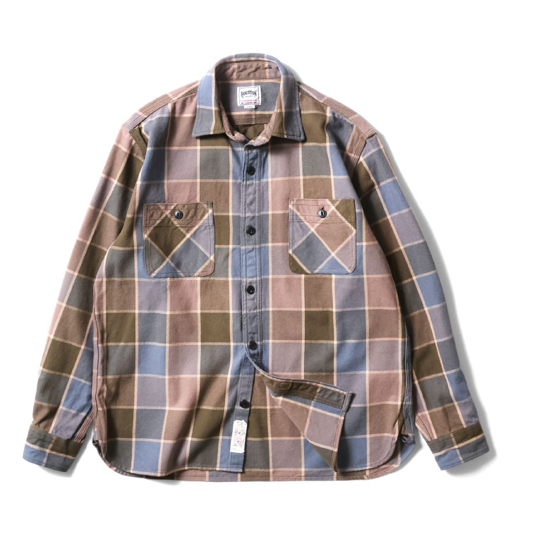 HOUSTON（ヒューストン） 41253 CHECK VIYELLA SHIRT / チェックビエラ
