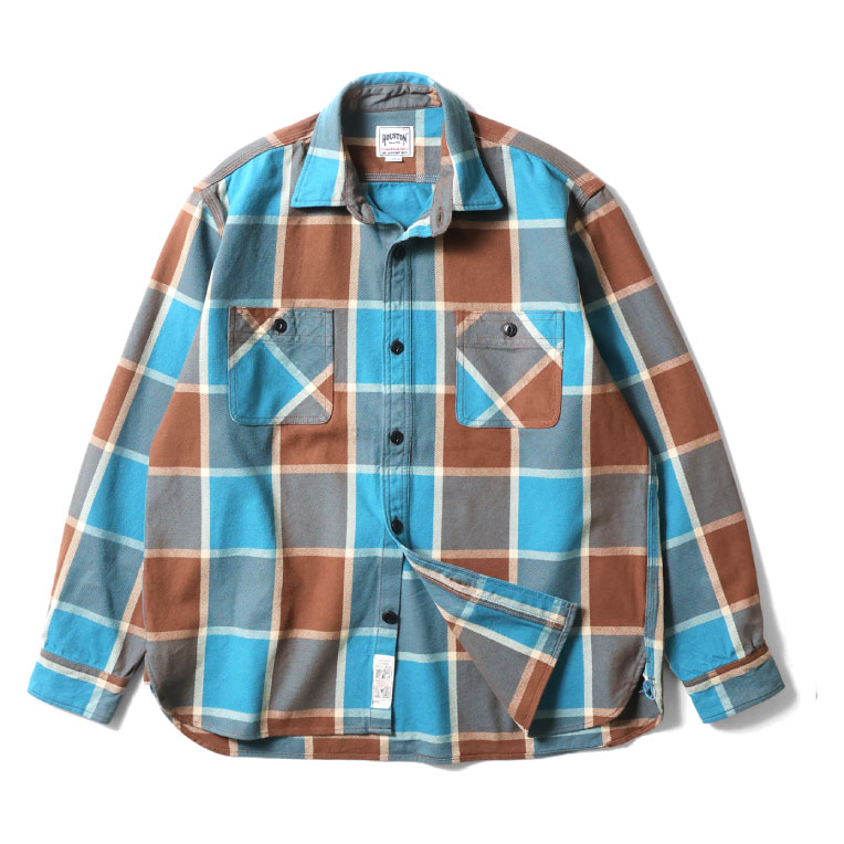 HOUSTON（ヒューストン） 41253 CHECK VIYELLA SHIRT / チェックビエラ