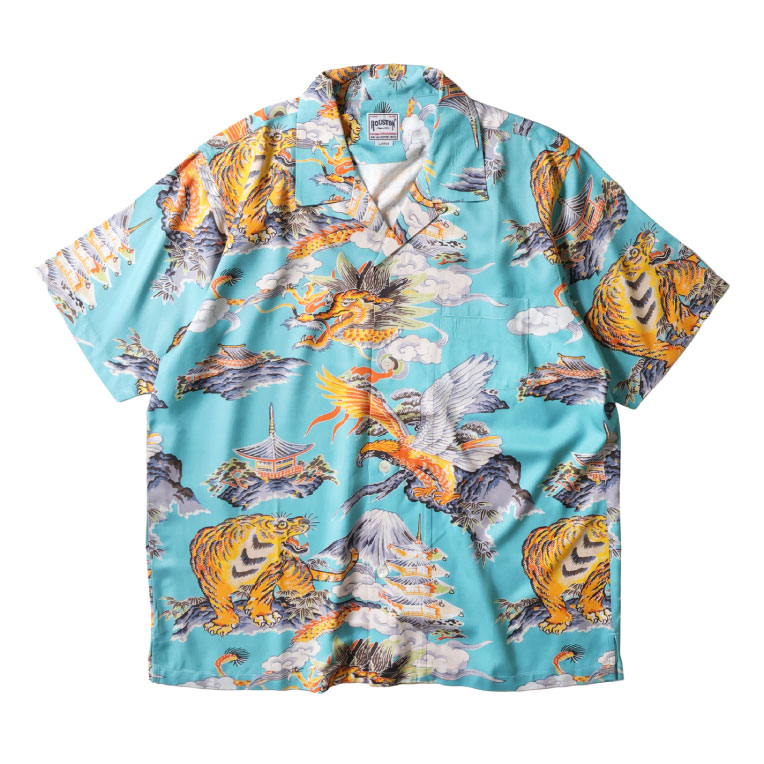 HOUSTON（ヒューストン） 41265 ALOHA SHIRT (三つ巴) / アロハシャツ