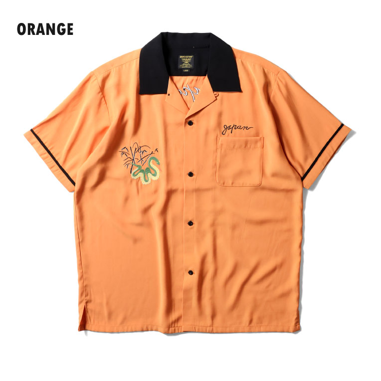 HOUSTON（ヒューストン） 41279 SOUVENIR SHIRT (SKULL & SNAKE