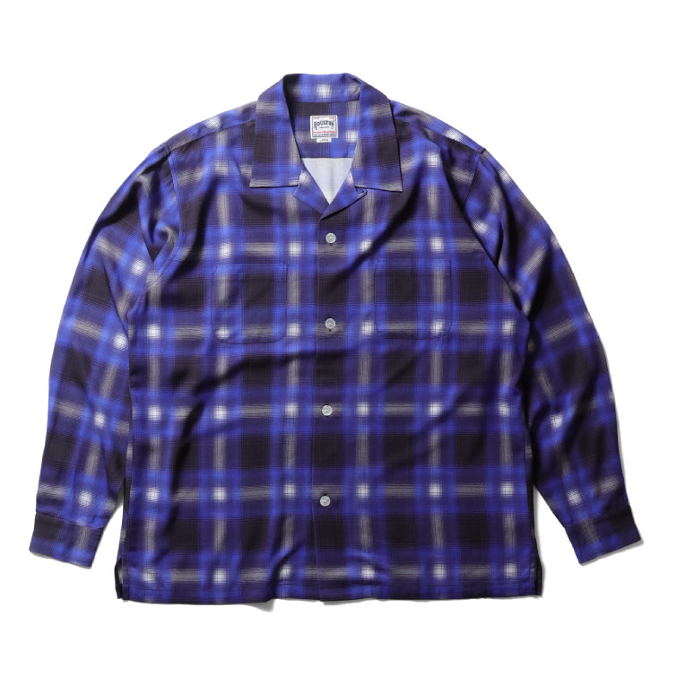 HOUSTON（ヒューストン） 41284 OMBRE CHECK L/S SHIRT / オンブレー 