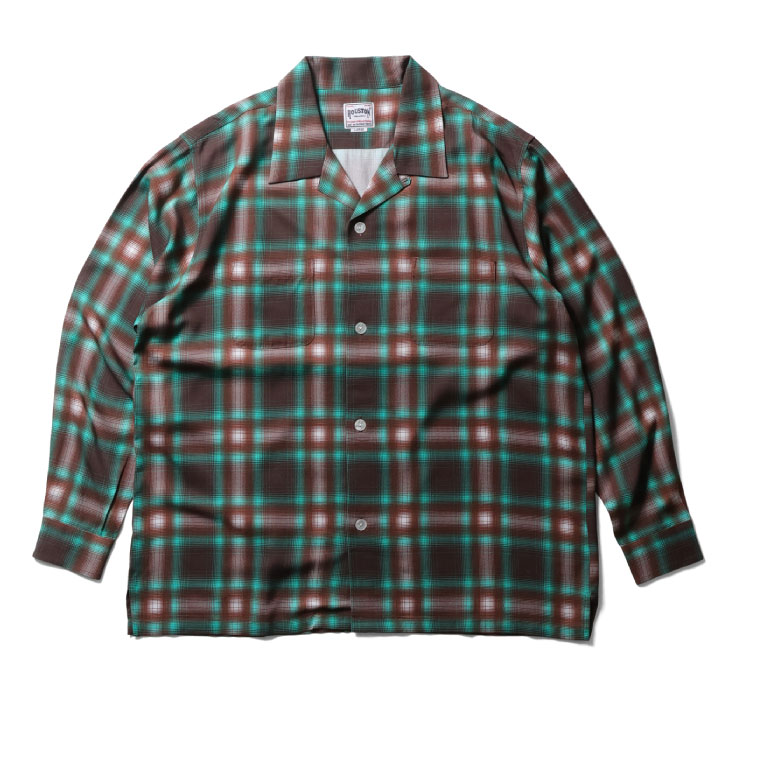 HOUSTON（ヒューストン） 41284 OMBRE CHECK L/S SHIRT / オンブレー