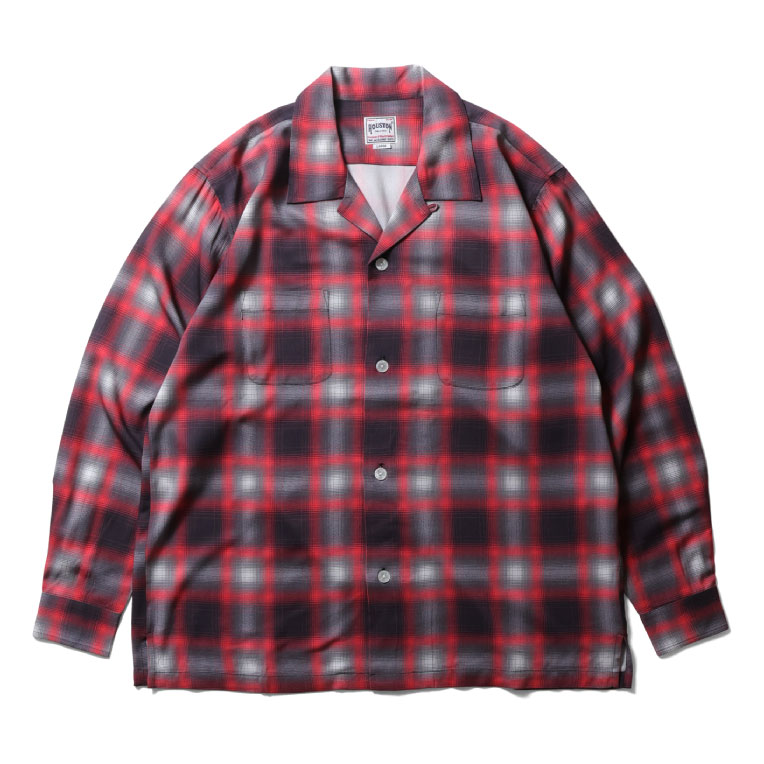 HOUSTON（ヒューストン） 41284 OMBRE CHECK L/S SHIRT / オンブレー 