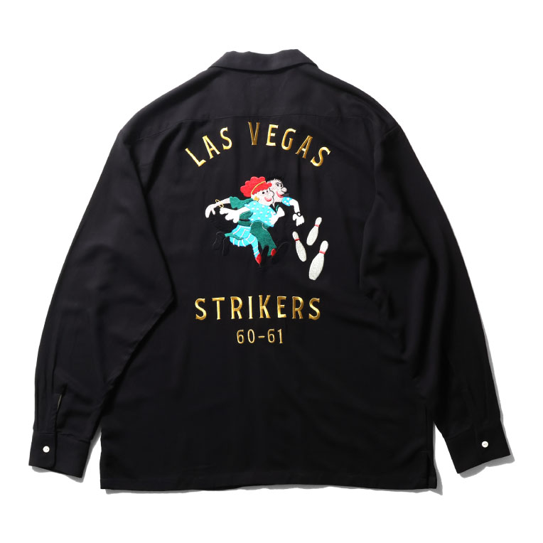 HOUSTON（ヒューストン） 41300 BOWLING L/S SHIRT (STRIKERS) / 長袖