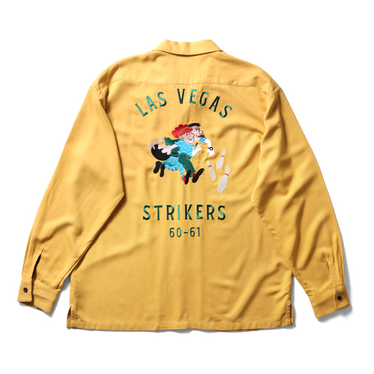 HOUSTON（ヒューストン） 41300 BOWLING L/S SHIRT (STRIKERS) / 長袖