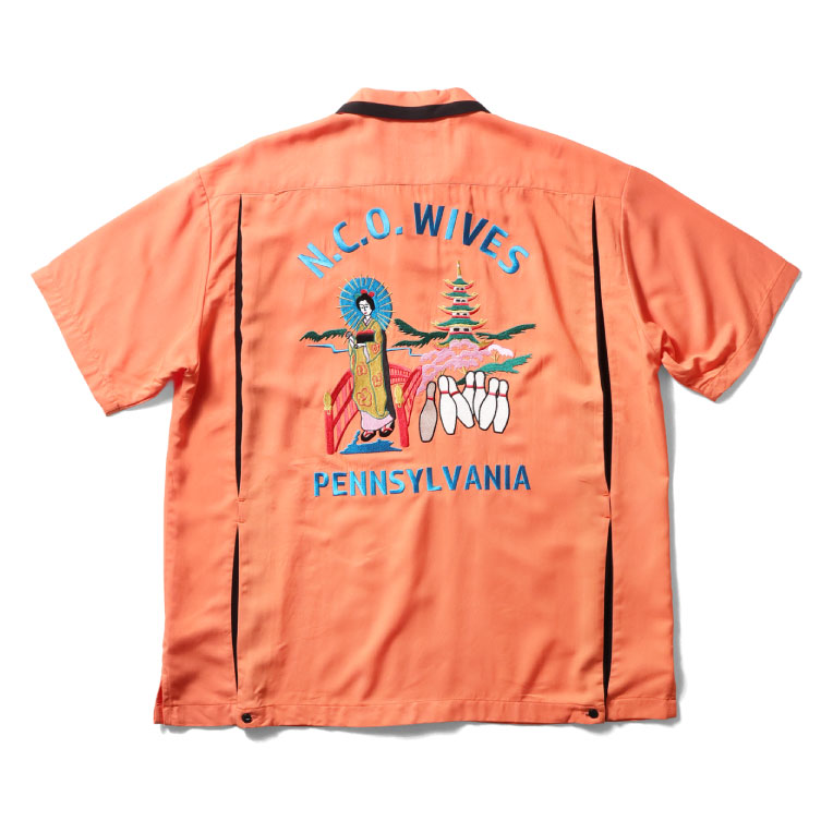 HOUSTON / ヒューストン 41302 BOWLING SHIRT (MAIKO) / ボウリングシャツ -全3色-の画像
