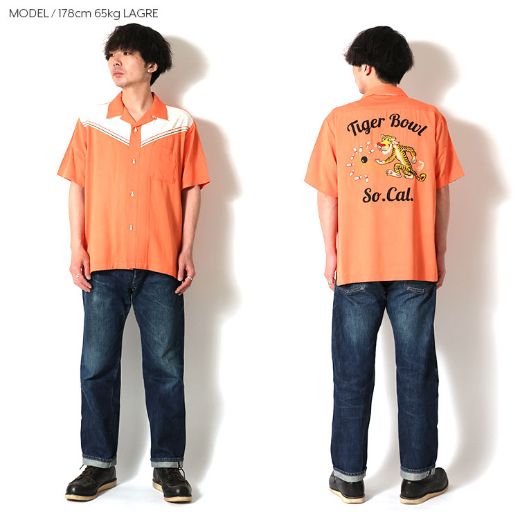 HOUSTON（ヒューストン） 41303 BOWLING SHIRT (TIGER) / ボウリング