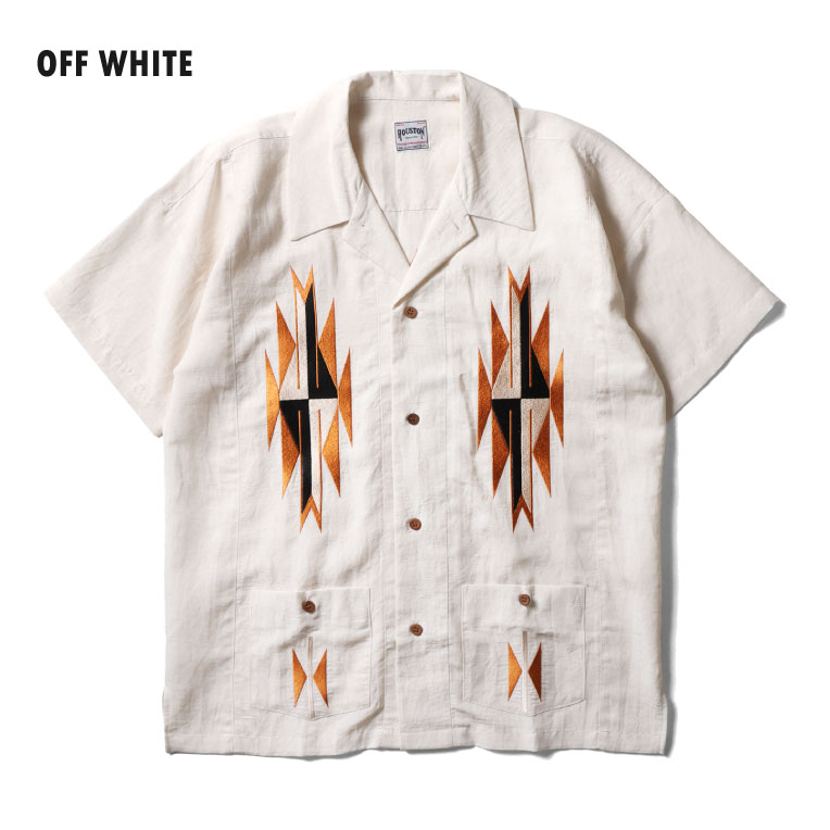 HOUSTON（ヒューストン） 41331 LINEN CHIMAYO SHIRT / リネンチマヨ