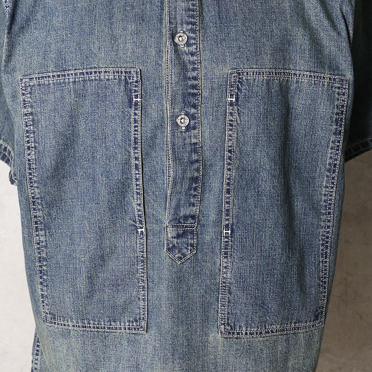 HOUSTON（ヒューストン） 41343 U.S. COTTON DENIM S/S U.S. ARMY