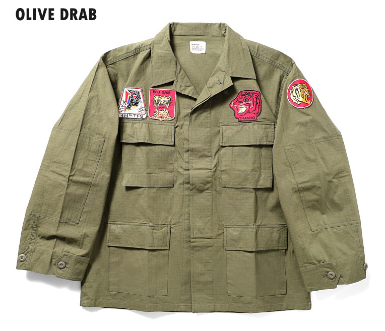 HOUSTON / ヒューストン 51175 PATCH RIPSTOP BDU JACKET(TO...