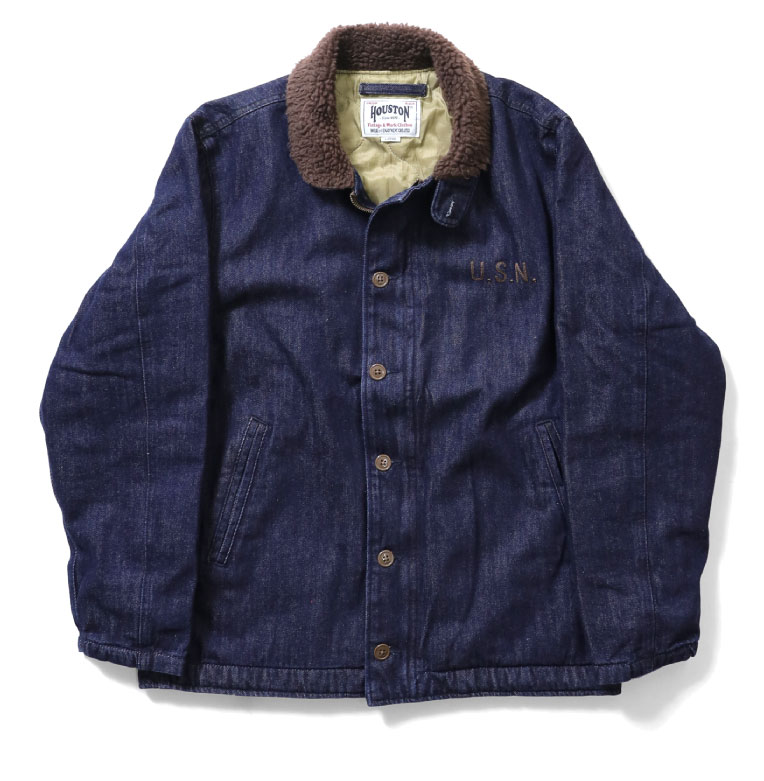 HOUSTON / ヒューストン 51236 DENIM N-1 DECK JACKET  / デニムN-1デッキジャケット -全2色-