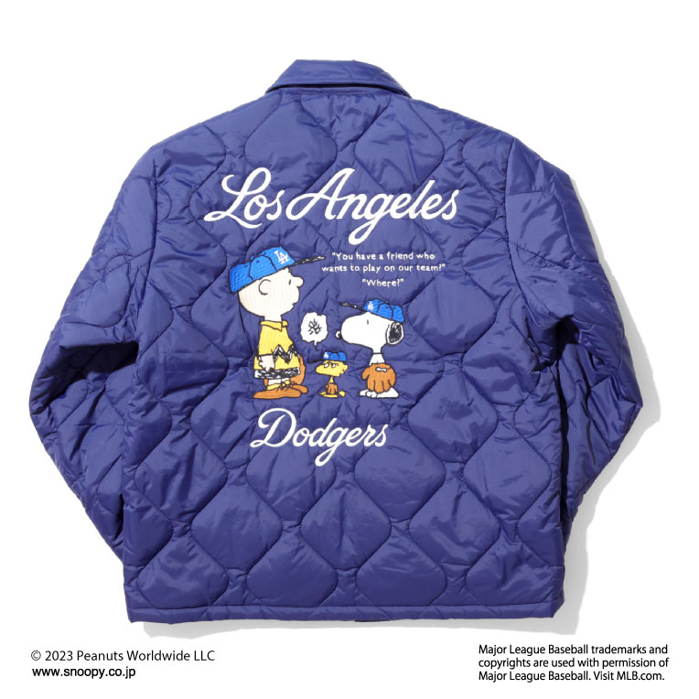 「送料無料・年末感謝」 HOUSTON / ヒューストン 51344 PEANUTS × MLB QUILTING JACKET / キルティングジャケット -全3色- 【F1953430572】 (12784円)