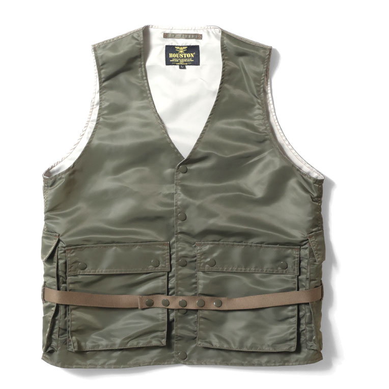 HOUSTON  / ヒューストン 51358 NYLON TWILL E-1 RADIO VEST...