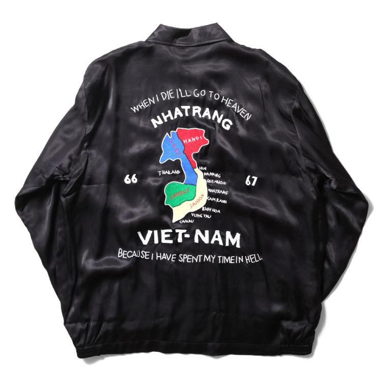 空*郎様 HOUSTON RAYON SOUVENIR JACKET ベトナム HOUSTON（ヒューストン） 51365 RAYON VIETNAM JACKET / レーヨン