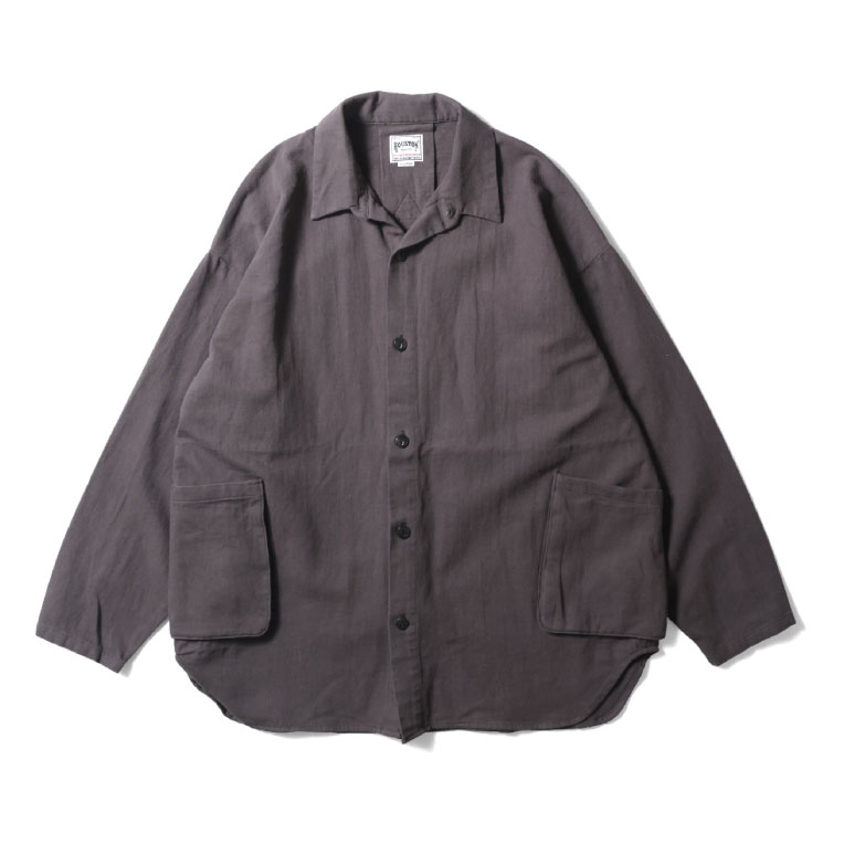 HOUSTON  / ヒューストン 51369 COTTON LINEN WIDE SHIRT JA...