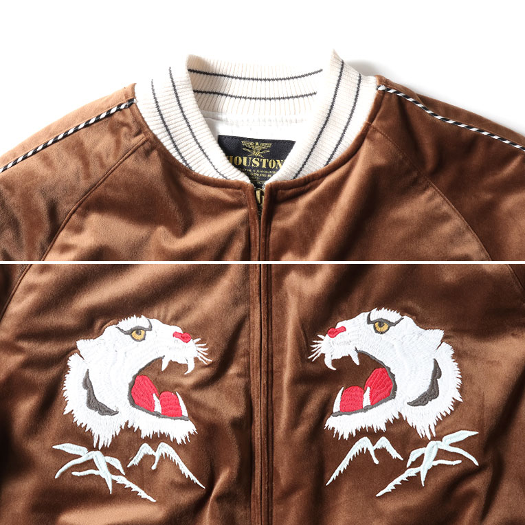 HOUSTON ヒューストン 51388 VELVETEEN SOUVENIR JACKET (TIGER