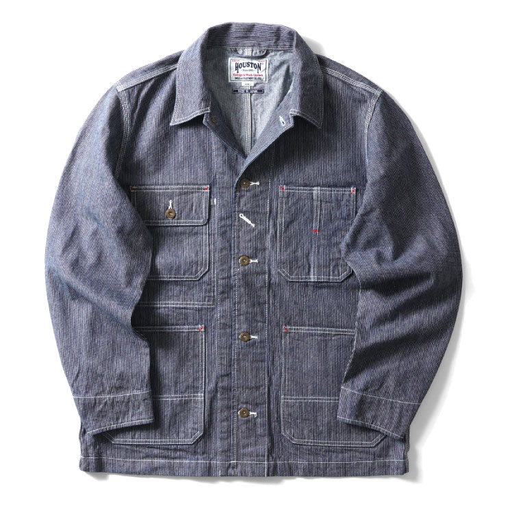 HOUSTON（ヒューストン） 51429 INDIGO HICKORY COVERALL / インディゴ