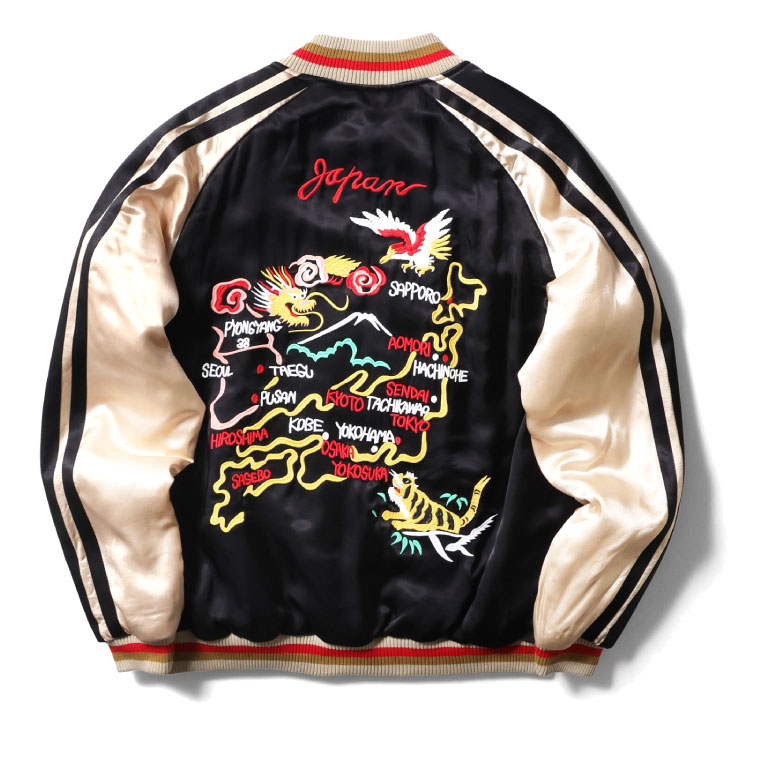 HOUSTON（ヒューストン） 51470 RAYON SOUVENIR JACKET (MAP