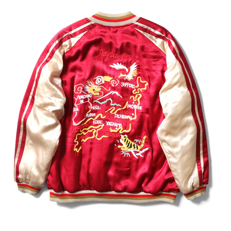 HOUSTON（ヒューストン） 51470 RAYON SOUVENIR JACKET (MAP