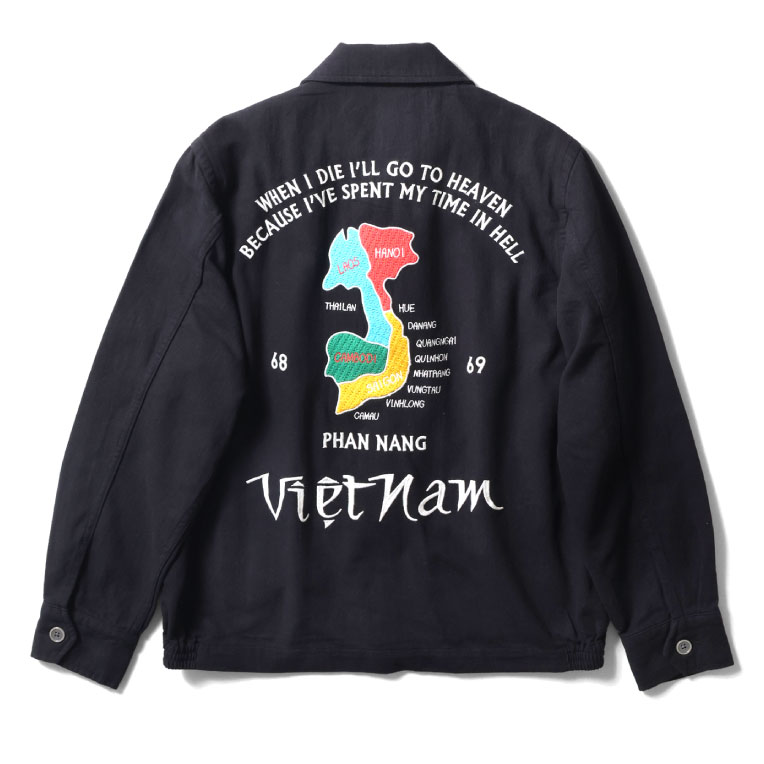 HOUSTON（ヒューストン） 51477 COTTON LINEN VIETNAM JACKET (MAP