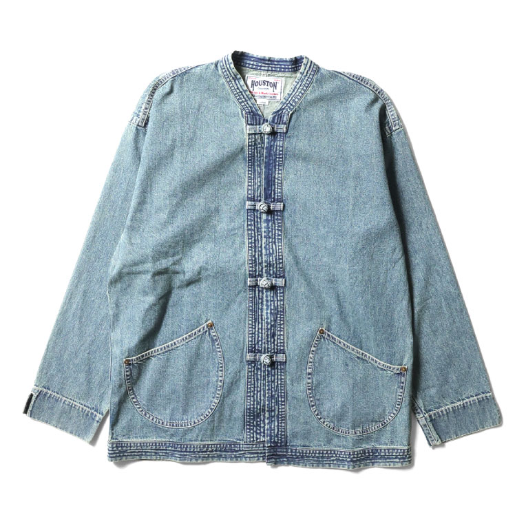 HOUSTON  / ヒューストン 51484 DENIM CHINA JACKET / デニムチャイナジャケット -全3色- | HOUSTON | 01