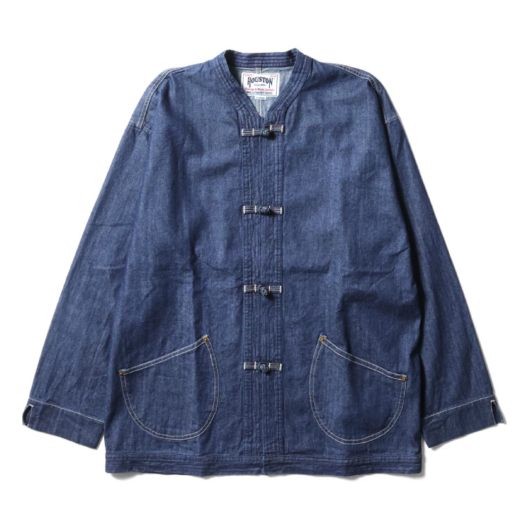 HOUSTON  / ヒューストン 51484 DENIM CHINA JACKET / デニムチャイナジャケット -全3色- | HOUSTON | 02