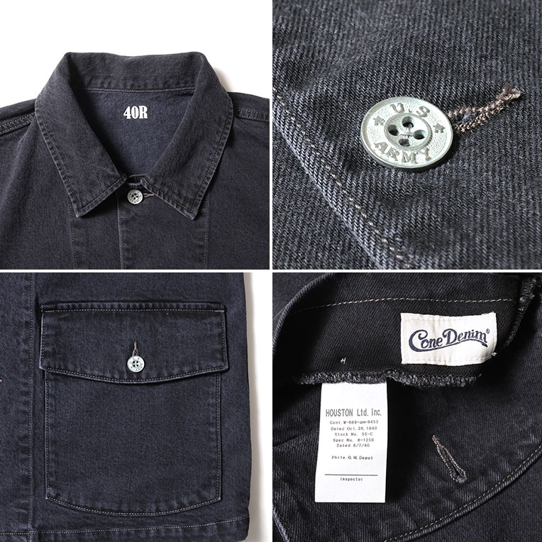 HOUSTON / ヒューストン 51486 CONE DENIM U.S. ARMY M-41 COVERALL