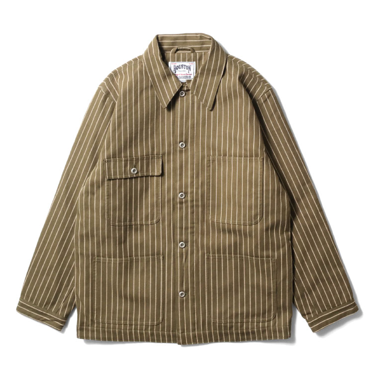 HOUSTON（ヒューストン） 51500 STRIPE VIYELLA COVERALL / ストライプ