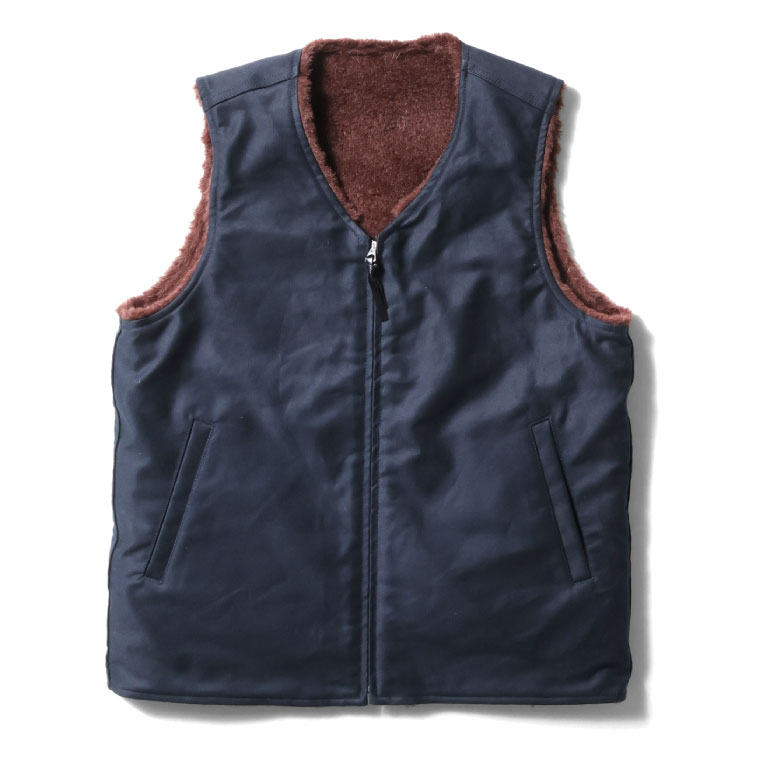 HOUSTON（ヒューストン） 51504 REVERSIBLE ALPACA DECK VEST