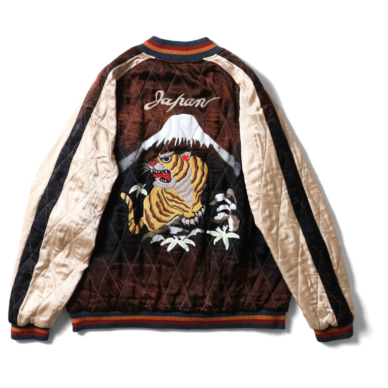 HOUSTON / ヒューストン 51528vw VINTAGE WASH RAYON SOUVENIR JACKET (TIGER) / ビンテージ加工レーヨンスーベニアジャケット -全3色-の画像