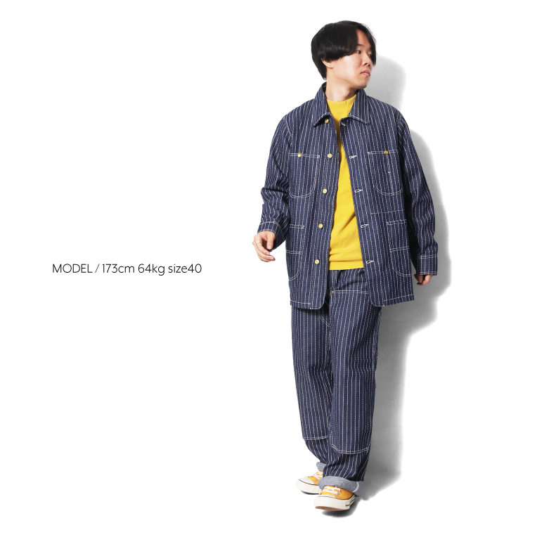 HOUSTON ヒューストン ウォバッシュ カバーオール HOUSTON（ヒューストン） 51548 WABASH DENIM RAILROAD COVERALL