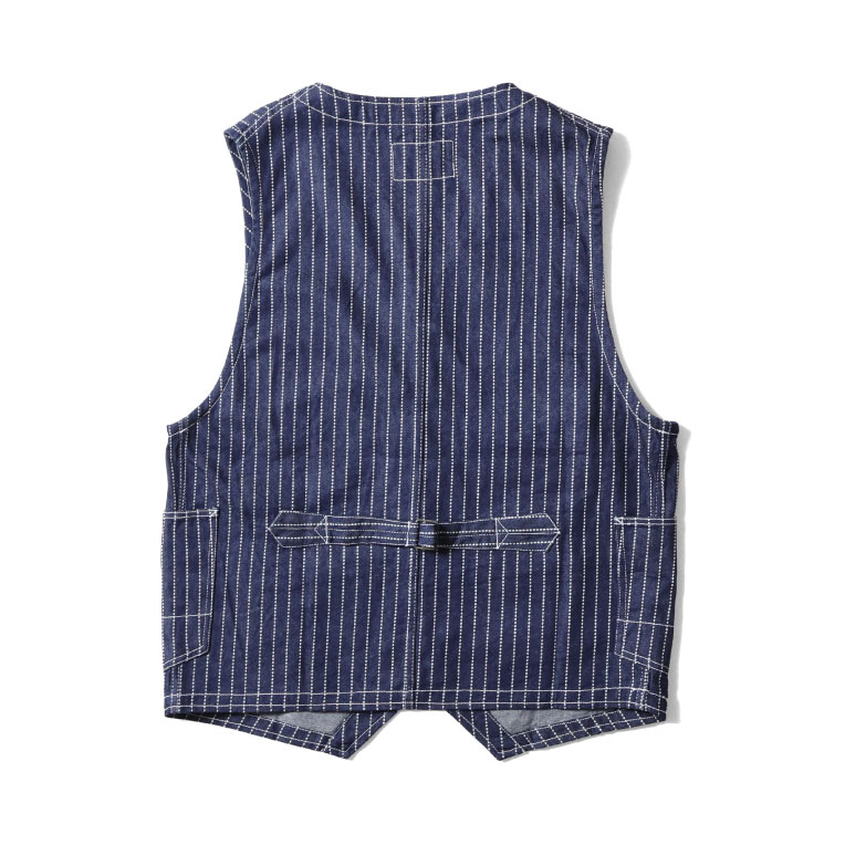 HOUSTON（ヒューストン） 51550 WABASH DENIM RAILROADER WORK VEST