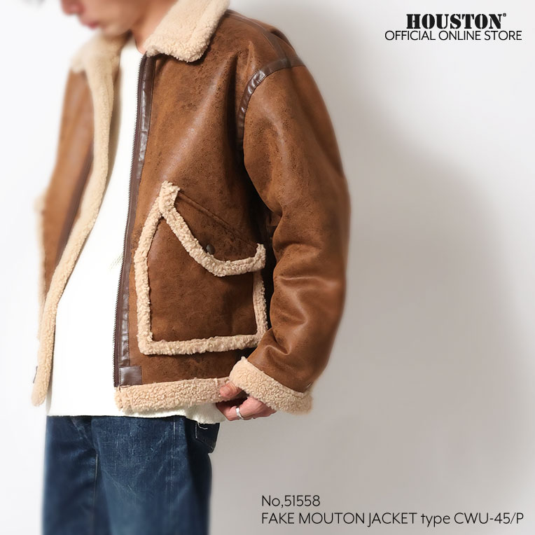 UNIVERD72 / ユニバード72 51558 FAKE MOUTON JACKET type CWU/45P 