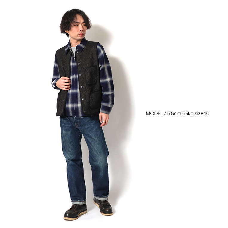 HOUSTON（ヒューストン） 51564 BEACH CLOTH VEST / ビーチクロス