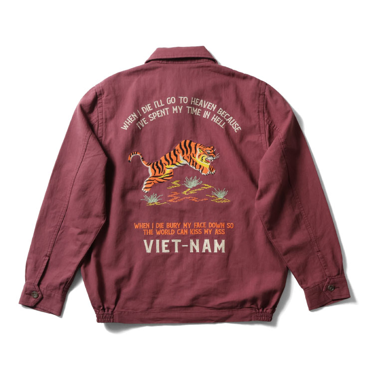 HOUSTON（ヒューストン） 51593 COTTON LINEN VIETNAM JACKET(TIGER
