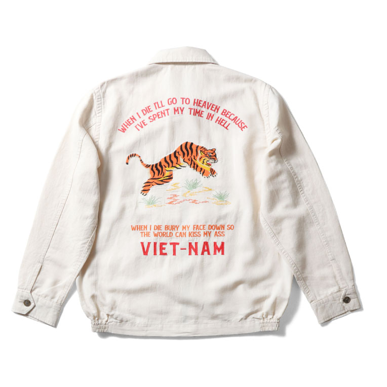 HOUSTON（ヒューストン） 51593 COTTON LINEN VIETNAM JACKET(TIGER