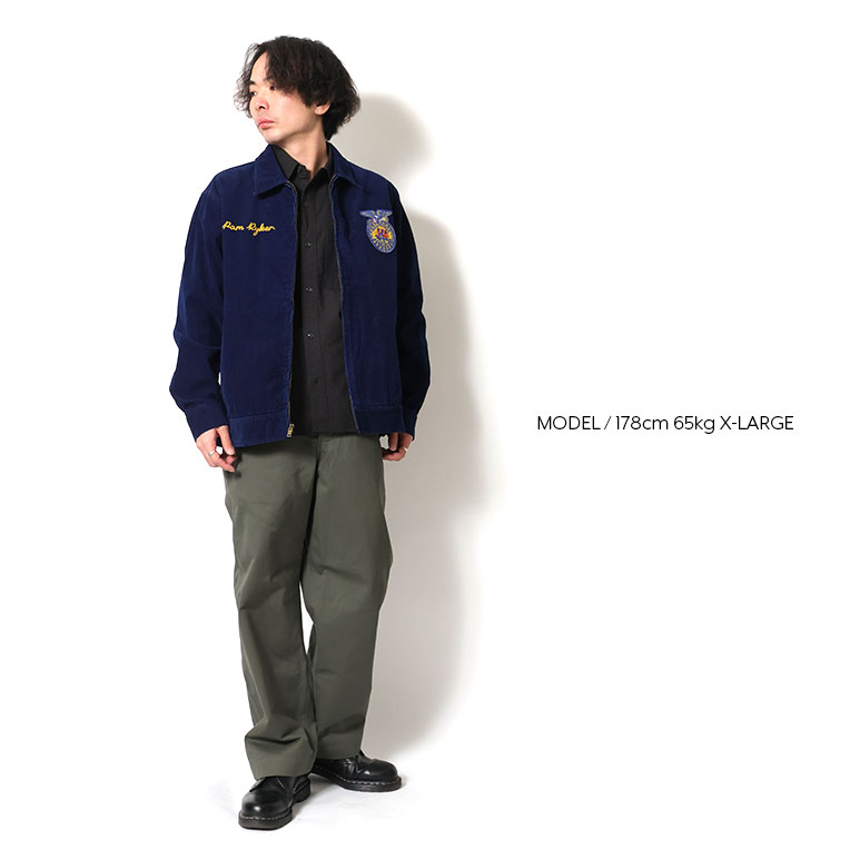 HOUSTON（ヒューストン） 51597 INDIGO CORDUROY FFA JACKET