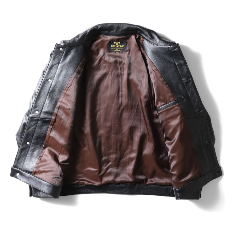 HOUSTON / ヒューストン 8215 COW LEATHER TRACK JACKET / カウレザー